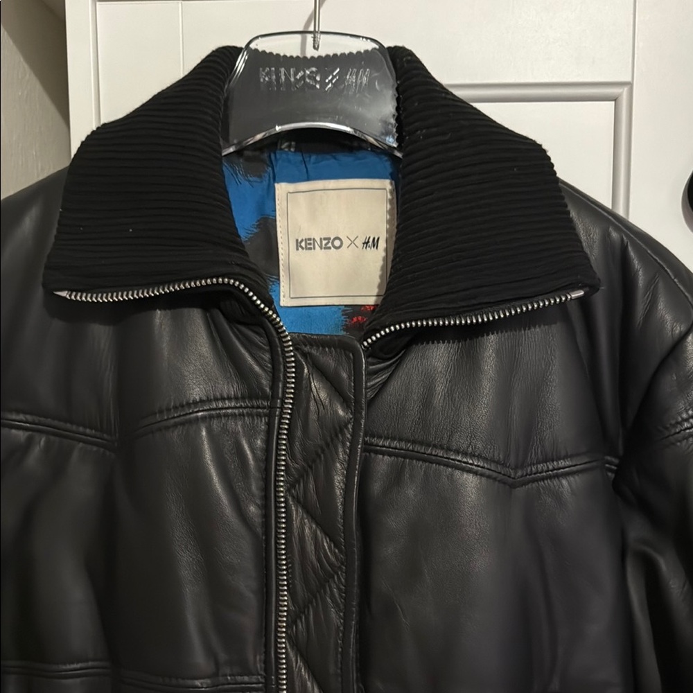 Kenzo / H&M “ Jungle Collab “ Leather Bomber Jacket